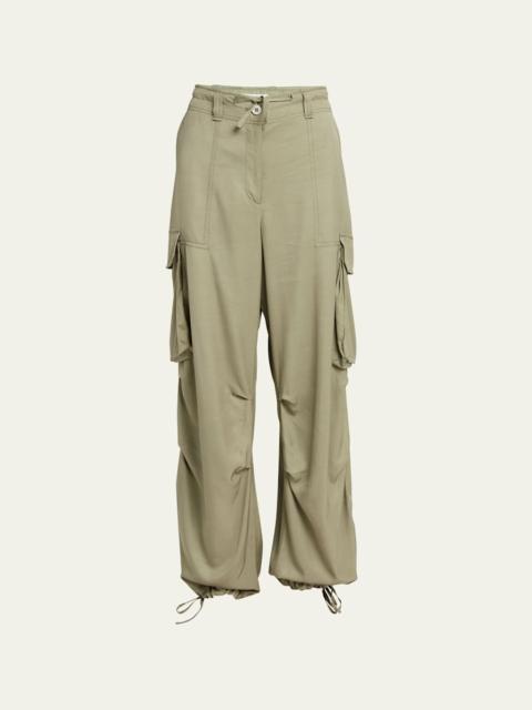 Golden Goose Journey Wide-Leg Drawstring Cargo Pants