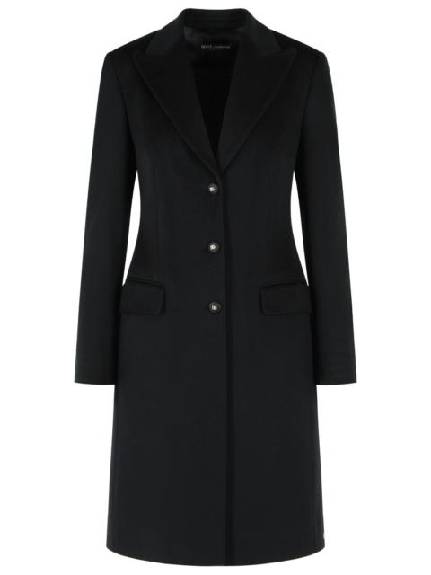 Dolce & Gabbana Dolce & Gabbana Single-breasted Wool Coat Black