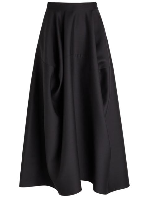 HEIRLOME Heirlome Emilia Draped Wool-blend Midi Skirt