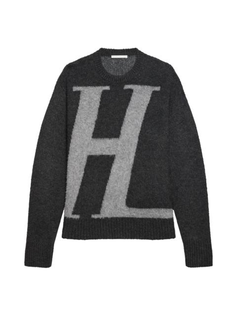 Helmut Lang Helmut Lang Logo Sweater in Graphite at Nordstrom