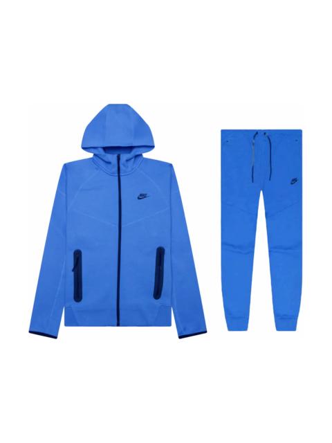 Nike Nike Sportswear Tech Fleece Windrunner Full Zip Hoodie & Joggers Set Polar/Black