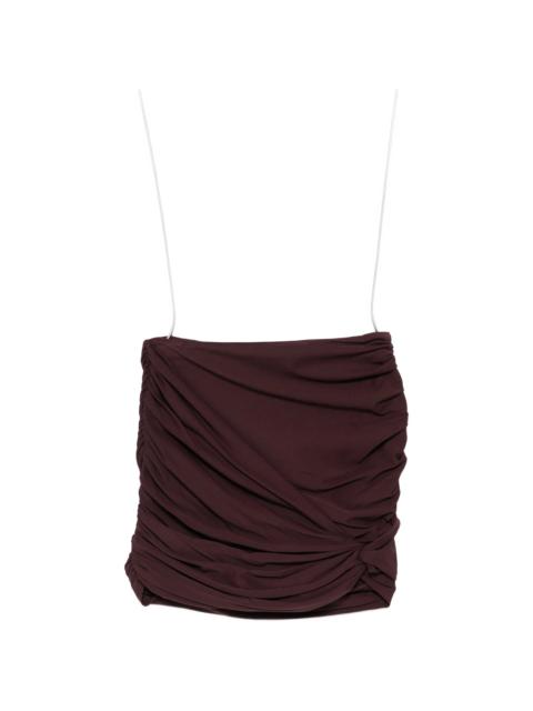 MAGDA BUTRYM Magda Butrym Ruched Knotted Swim Skirt