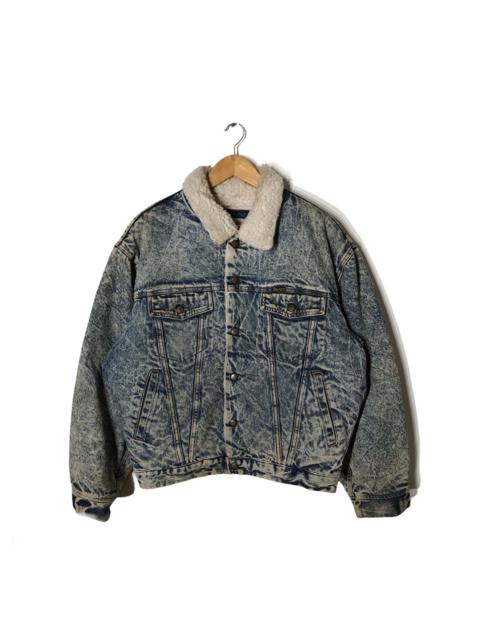 Other Designers Vintage - 🔥RARE VINTAGE WRANGLER DYED SHERPA DENIM JACKET