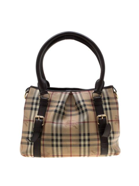 Burberry Authentic Burberry Haymarket Check Coated Canvas Bag