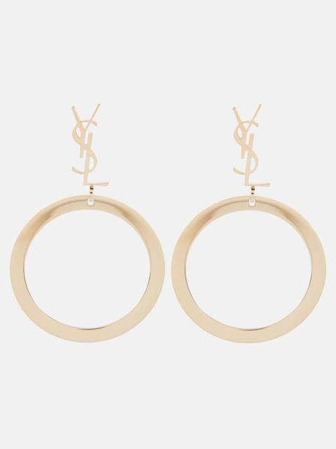 SAINT LAURENT Cassandre hoop earrings