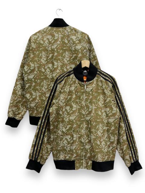 adidas RARE💥ADIDAS Vintage Y2K Abstract Digital Camo Bomber Jacket