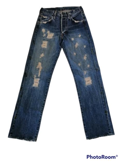Other Designers Distressed Denim - AWESOME RNA DNA DISTRESSED DESIGN DENIM LEATHER PATCH