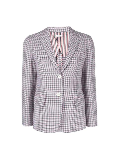 Thom Browne Ladies Small Check Cotton Jacket