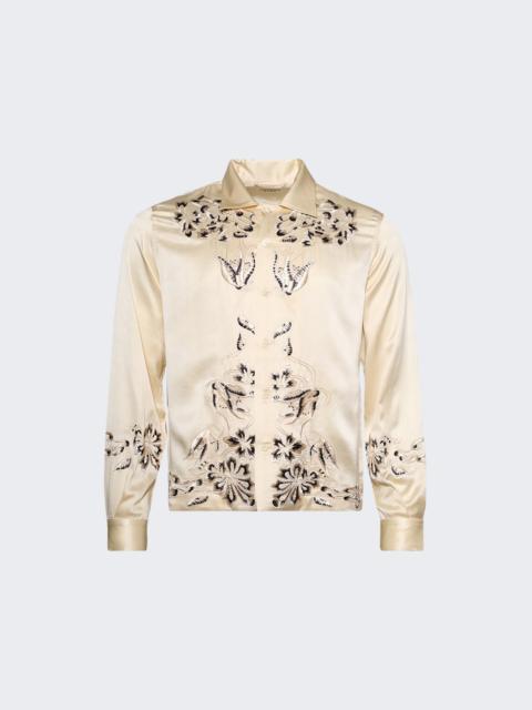 BODE Phantasm Long Sleeve Shirt Ecru