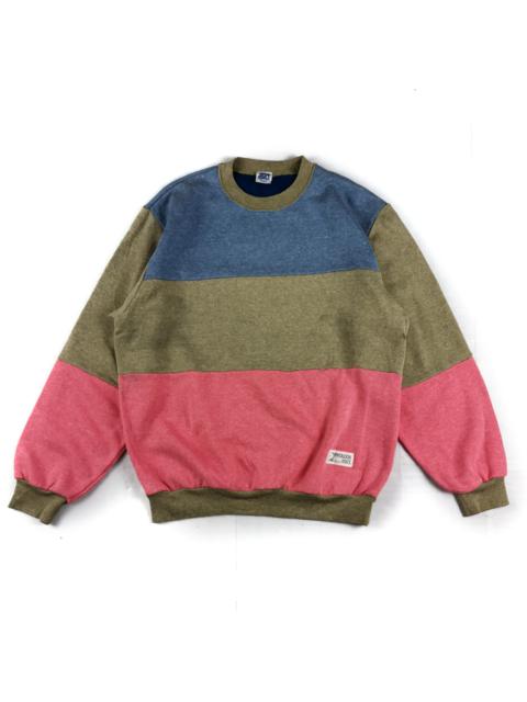 Asics Vintage Multicolor Crewneck Oldschool ASICS Sweatshirt