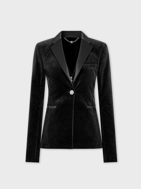 rabanne VELVET TAILORED JACKET