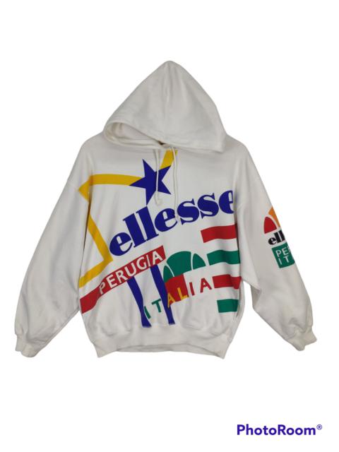 Other Designers Japanese Brand - Vintage Ellesse Spell Out Pullover Hoodie Perugia Italia