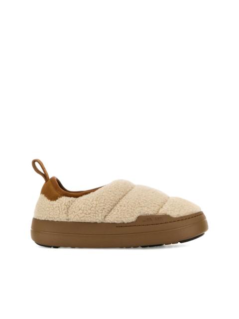 MOON BOOT Sand teddy fabric MB Park Puffer slip on