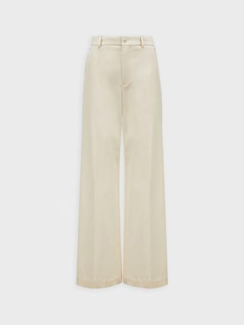 Moncler Trousers Tailored Cotton Gabardine Ljusbeige