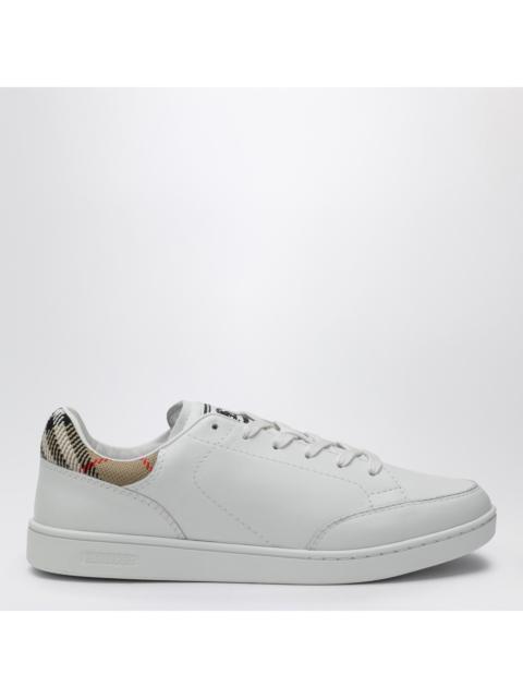 Burberry Burberry Set Sneakers In White Leather And Check Women