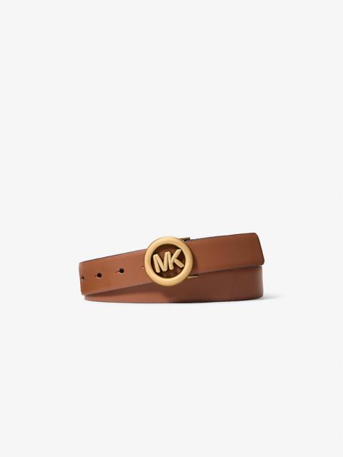 MICHAEL KORS Logo Leather Belt