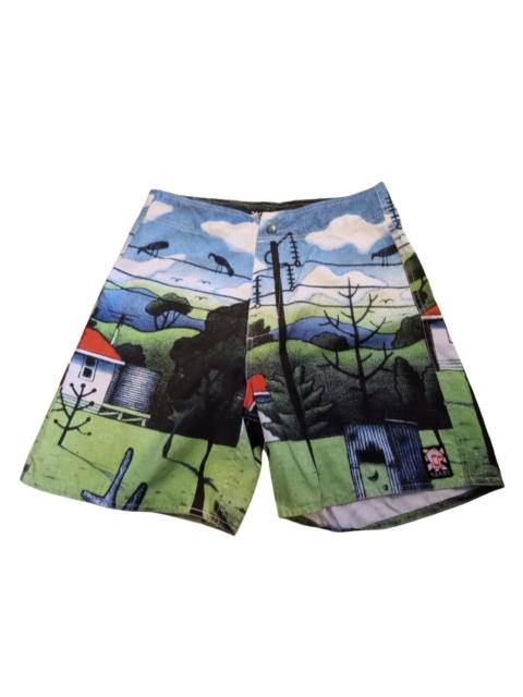 Other Designers Mambo Reg Mombassa Outhouse AOP Board Shorts W28 Deadstock