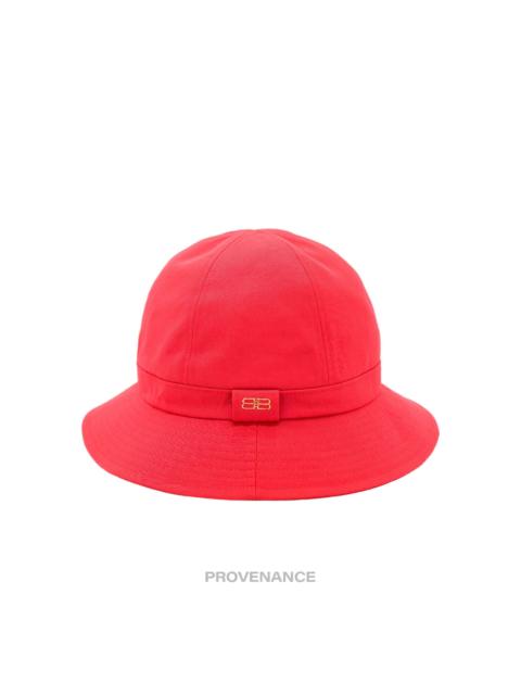 BALENCIAGA Balenciaga BB Logo Embroidered Bucket Hat - Red