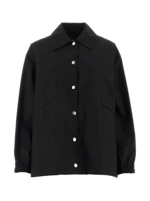 Jil Sander Women Black Cotton Windbreaker