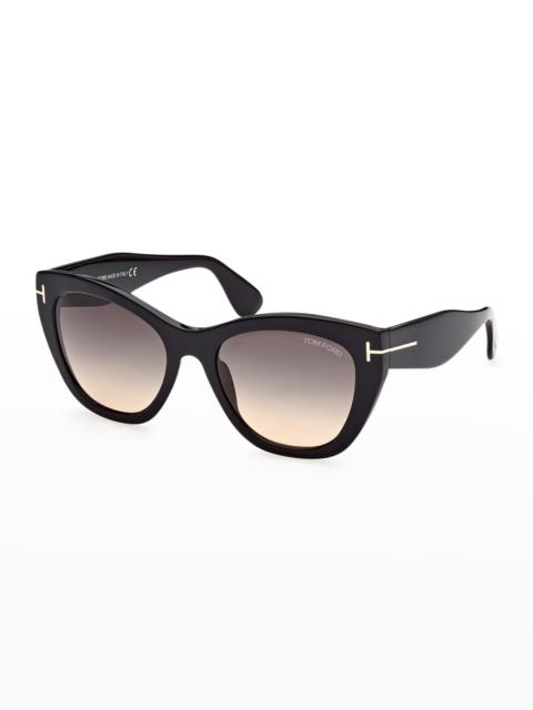 TOM FORD Cara Plastic Cat-Eye Sunglasses