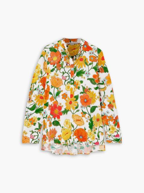 Stella McCartney Floral-print twill shirt