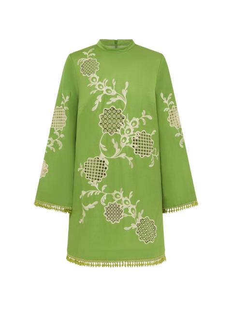 ALÉMAIS Luisa Embroidered Mini Dress