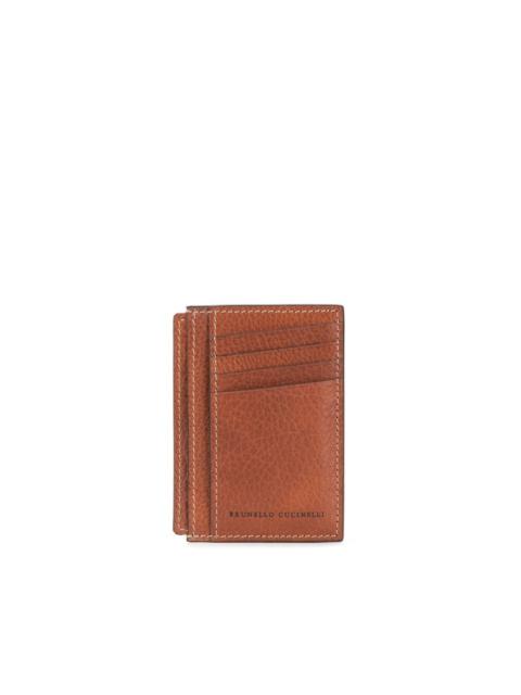 Brunello Cucinelli logo stamp cardholder