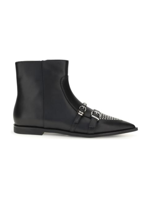 PINKO Studded Ankle Boots