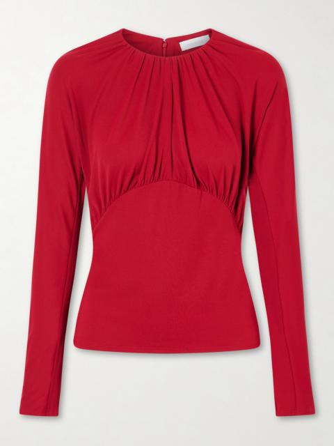 rabanne Ruched Chiffon Blouse