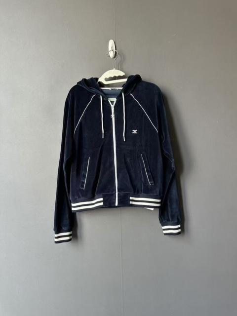 CELINE Celine blue velvet jacket