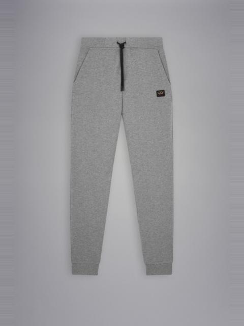 Paul & Shark COTTON SWEATPANTS WITH ICONIC BADGE