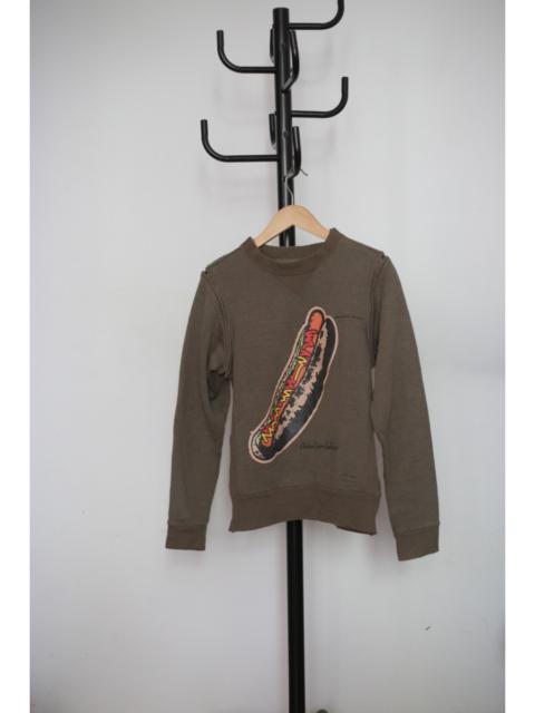 UNDERCOVER Small Parts "Andy Warhol" Sausage Olive Sweatshirt Size F