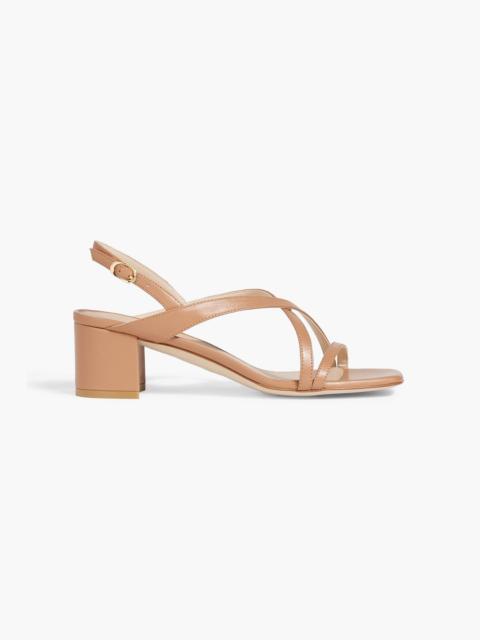Stuart Weitzman Oasis 50 leather slingback sandals