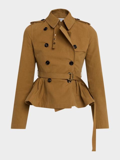 Burberry Isabella Peplum Trench Coat
