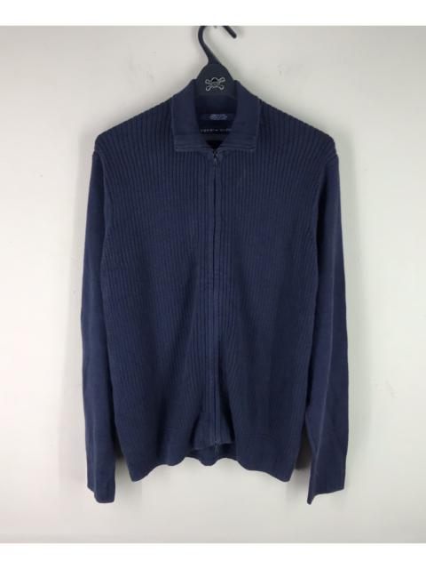 Other Designers Tommy Hilfiger - Tommy Hilfiger Knit Dark Blue Sweater Jacket