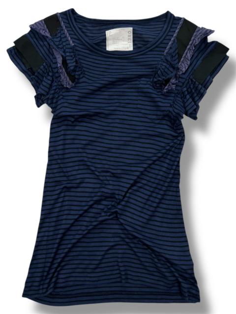 sacai Sacai Deconstructed Stripes Top