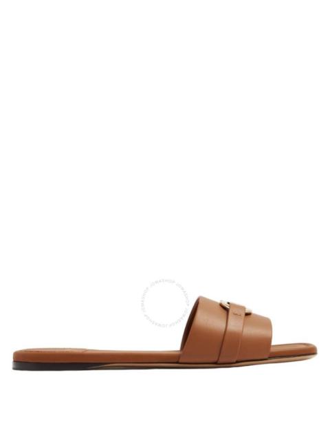 FERRAGAMO Ferragamo Leah Gancini Ornament Flat Sandals