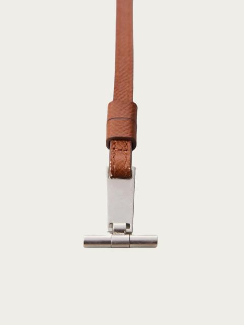 NICENESS L. Days T-Bar & Leather Strap - Long - Brown