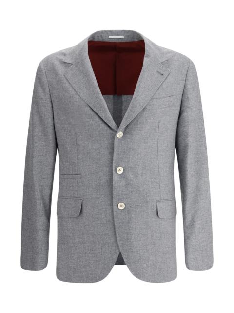 Brunello Cucinelli Cashmere And Silk Flannel Blazer