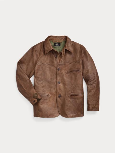 RRL by Ralph Lauren Leather Car Coat