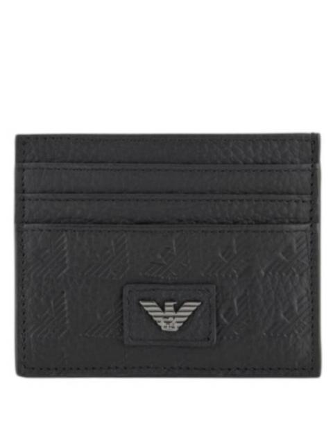 EMPORIO ARMANI Emporio Armani All-Over Embossed Eagle Card Holder