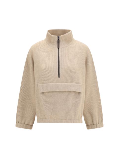 Brunello Cucinelli Brunello Cucinelli Women Cashmere Half-Zip Sweater