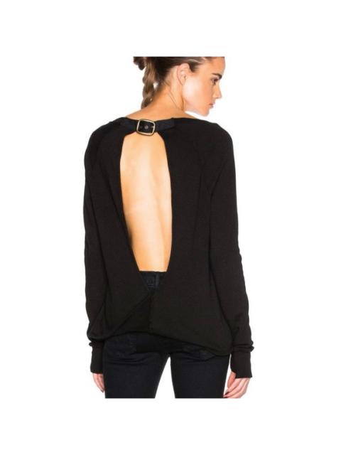 Other Designers Pam & Gela Twist Back Sweatshirt with Buckle