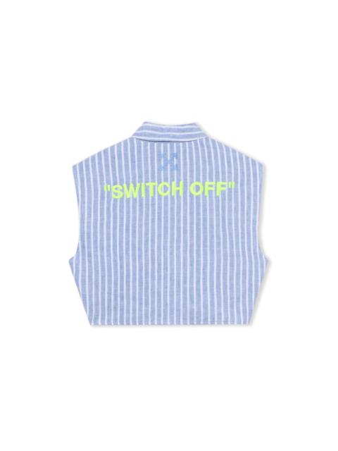 Off-White Striped Sleeveless Shirt