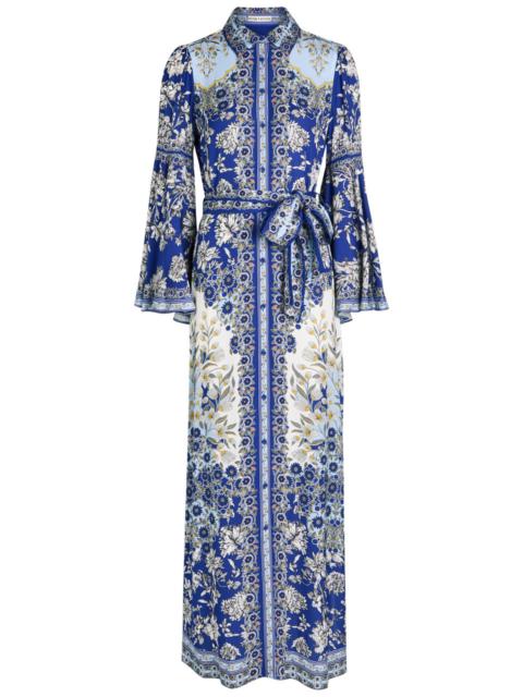 Alice + Olivia Alice + Olivia Chassidy Printed Maxi Shirt Dress