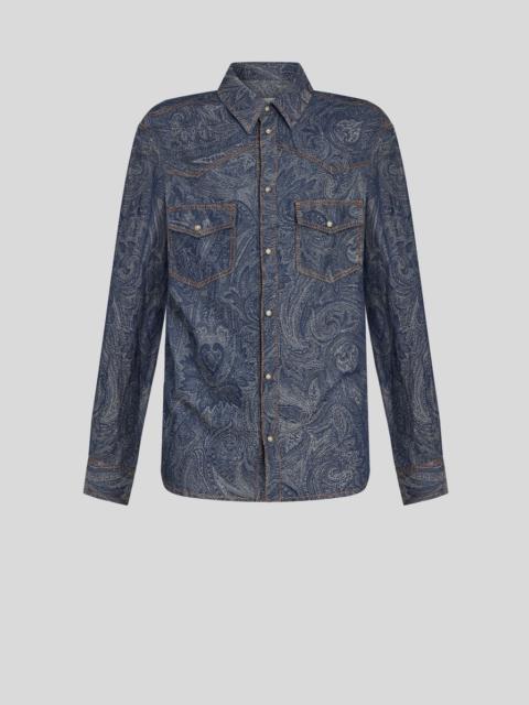 Etro PAISLEY DENIM SHIRT