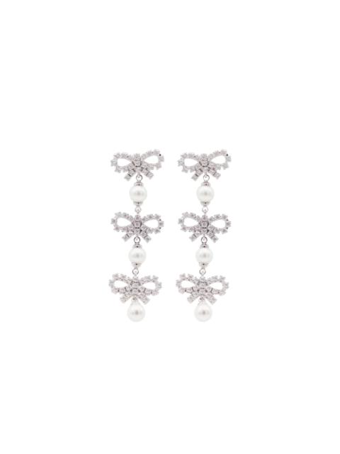mini Bow drop earrings