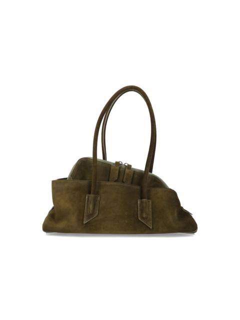 THE ATTICO The Attico Suede Leather Asymmetric La Passeggiata Tote Bag