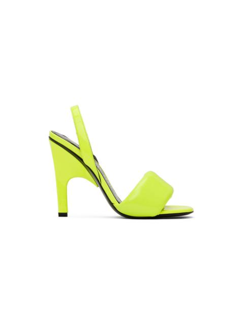 THE ATTICO Yellow Rem Heeled Sandals