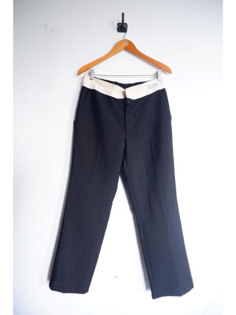 Maison Margiela Inside Out Wool Mohair Straight Pants